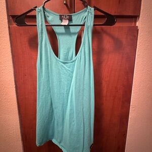 NUX Women's Turquoise Racerback Tank Top